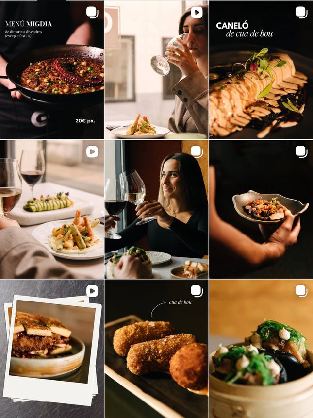 Feed de Instagram de Genito Restaurante creado por Dalgo Studio